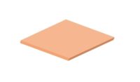 A photo of 3mm Pastel Perspex Sheet Orange Fizz