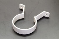 A photo of Downpipe Bracket Round (White)