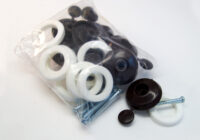 A photo of 10mm Fixing Buttons 10-pack (Brown)