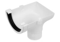 A photo of Running Outlet Stopend Round (White)
