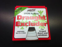 A photo of 2x 2.5m EPDM Rubber Draught Excluder